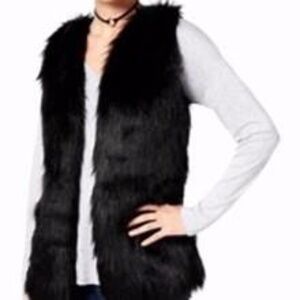 Sebby Collection Faux Fur Vest